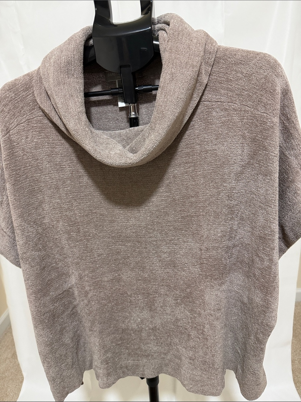 Barefoot Dreams Cozychic Cowl-neck poncho sweater